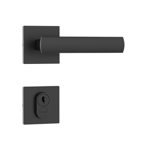 Fechadura Porta Externa Zm Vivaldi 885-90 Broca 55mm Preto Pado